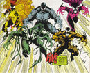 Carl Mach (Earth-616), Donna Diego (Earth-616), Trevor Cole (Earth-616),Leslie Gesneria (Earth-616) and Ramon Hernandez (Earth-616) from Venom Separation Anxiety Vol 1 1 0001.jpg