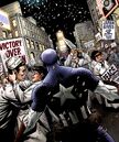 Steven Rogers (Earth-616) Captain America on V-Day circa 1945 from Captain America Man Out of Time Vol 1 4.jpg